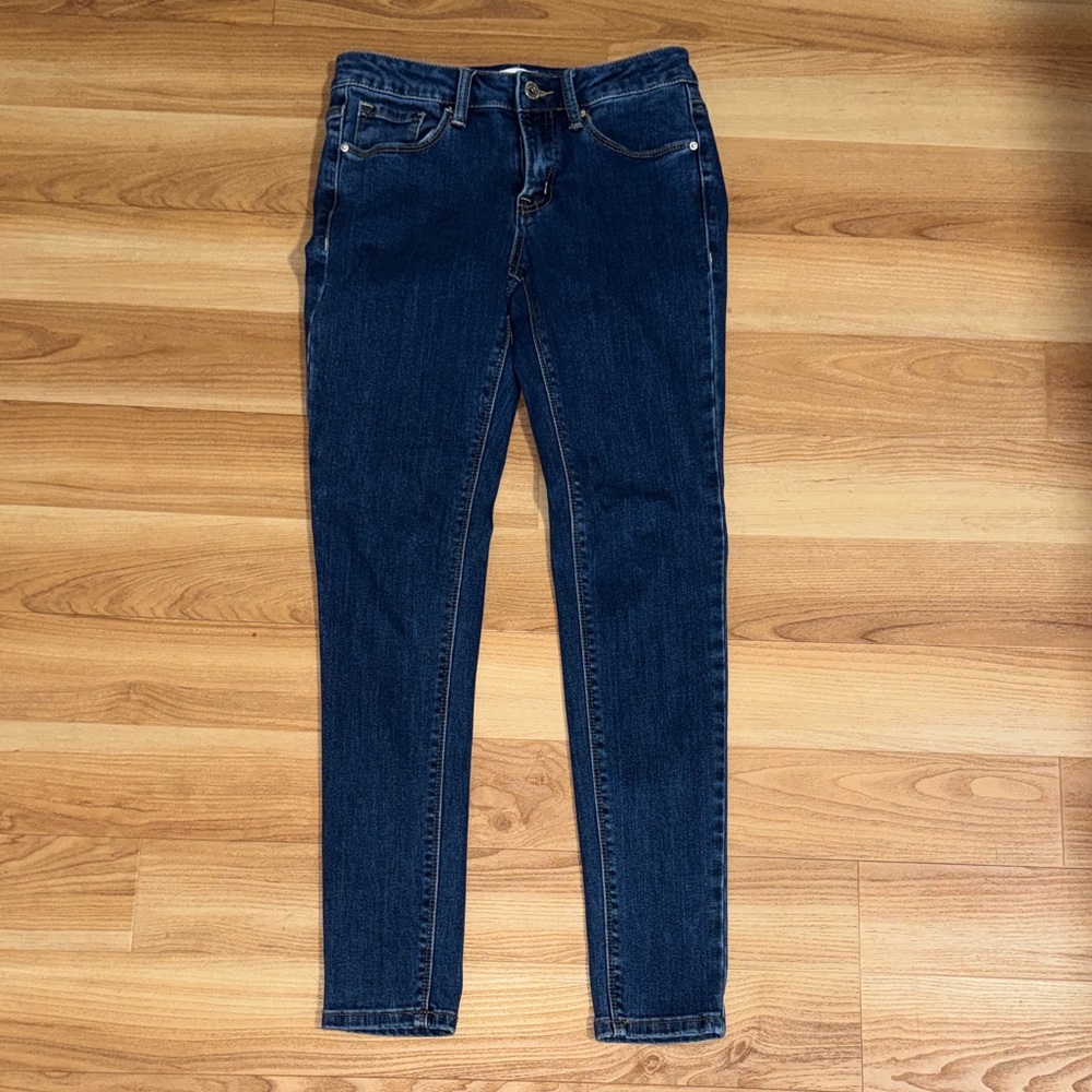 Dark denim skinny jeans